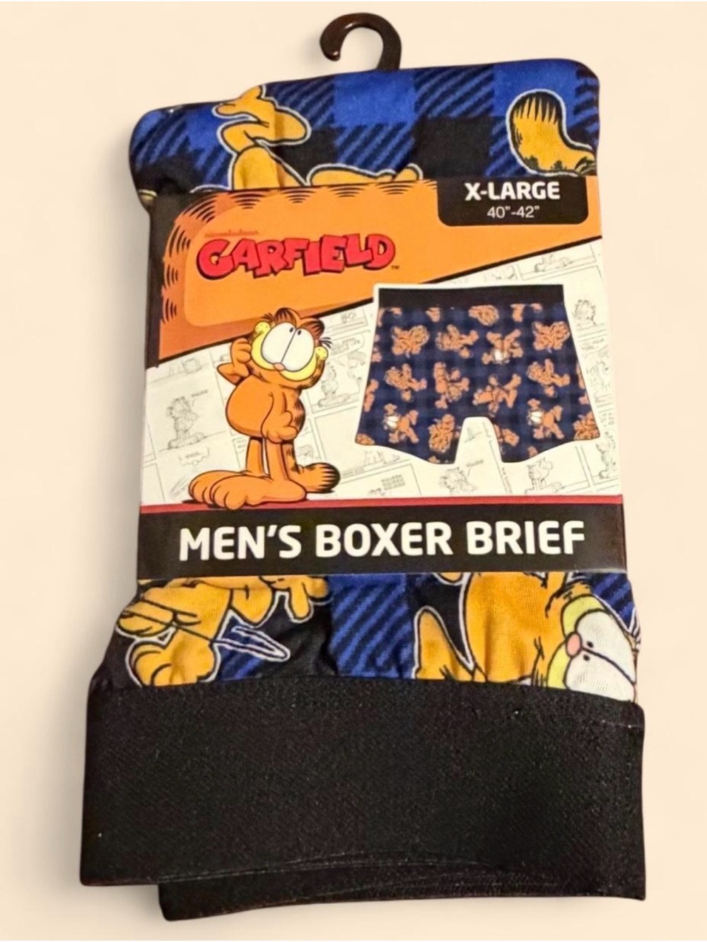New Mens XL Nickelodeon Garfield Men’s Boxer Briefs